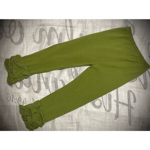 Unbranded Kids Green Ruffle Leggings 4xl